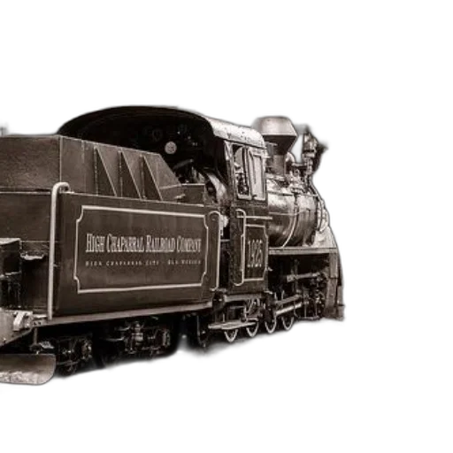 weapon, photorealistic, 3d render, concept art, vintage, steam, locomotive, high transparent PNG cut-out