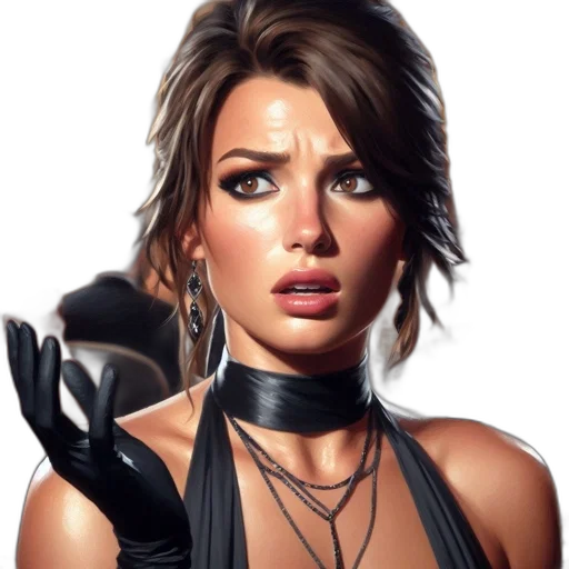 face, staff, jewelry, robot, comic book art, photorealistic, concept art, cyberpunk transparent PNG cut-out