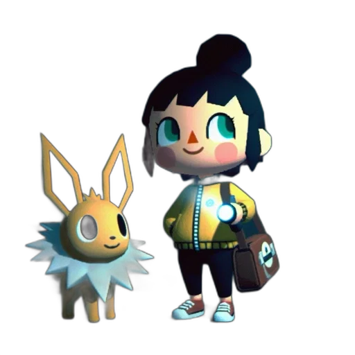 creature, staff, animal, mask, concept art, 3d render, pixel art, fantasy art transparent PNG cut-out