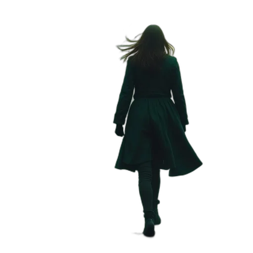 dress, jacket, hair, concept art transparent PNG cut-out