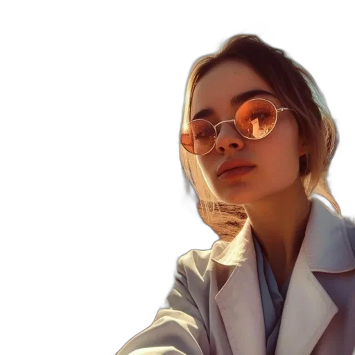 jacket, staff, face, jewelry, photorealistic, oil painting, concept art, cyberpunk transparent PNG cut-out