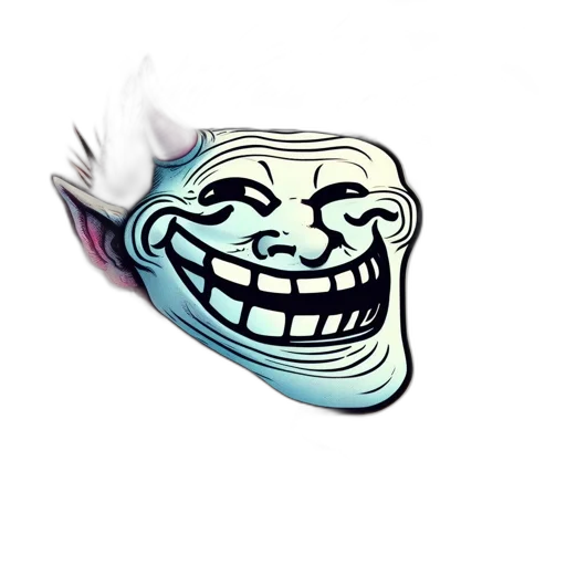 mask, staff, face, creature, 3d render, concept art, photorealistic, vaporwave transparent PNG cut-out