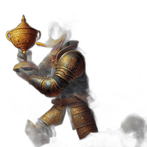 mask, sword, weapon, robot, fantasy art, concept art, watercolor, photorealistic transparent PNG cut-out