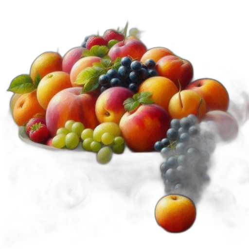 food, crown, jewelry, tree, photorealistic, 3d render, concept art, oil painting transparent PNG cut-out