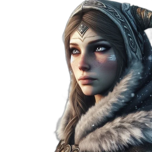 face, dragon, fantasy art, concept art, photorealistic, 3d render, woman, cold-weather transparent PNG cut-out