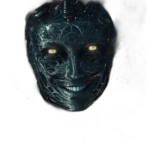 mask, face, crown, creature, 3d render, concept art, photorealistic, fantasy art transparent PNG cut-out