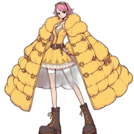 jacket, dress, weapon, creature transparent PNG cut-out