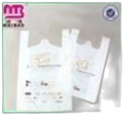 image, shows, two, white, plastic, bags, colorful, text transparent PNG cut-out