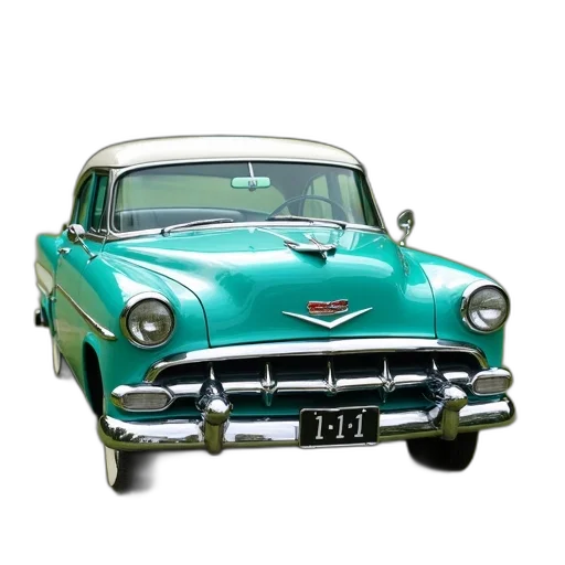 car, photorealistic, 3d render, concept art, oil painting, green, vintage, turquoise transparent PNG cut-out