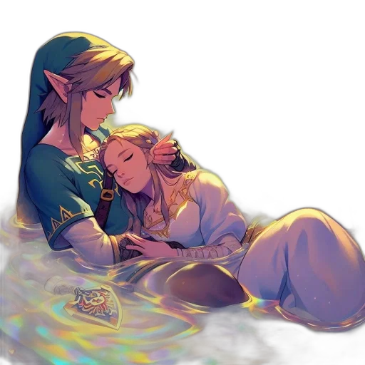 pixel art, watercolor, concept art, fantasy art, underwater, neon lights, fire, fog transparent PNG cut-out
