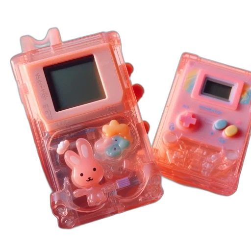 vaporwave, 3d render, underwater, pastel, two, vintage, game, consoles transparent PNG cut-out