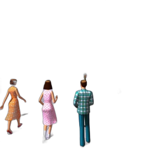 dress, staff, umbrella, robot, 3d render, concept art, pixel art, photorealistic transparent PNG cut-out