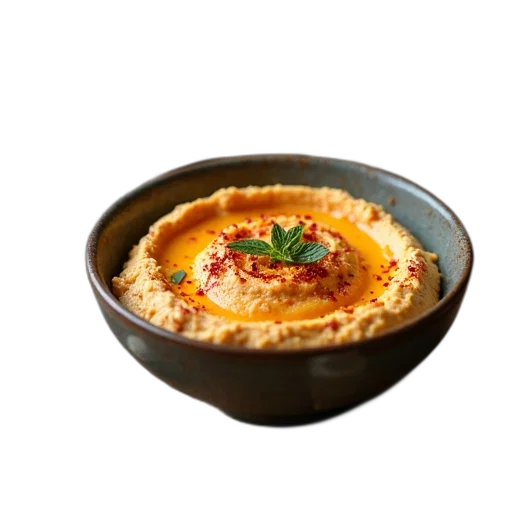 food, crown, photorealistic, 3d render, golden, bowl, spicy, hummus transparent PNG cut-out