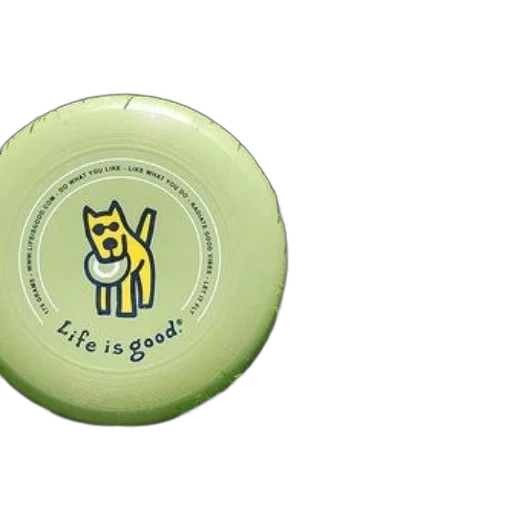 green, frisbee, life, good, logo, cartoon, dog, rests transparent PNG cut-out