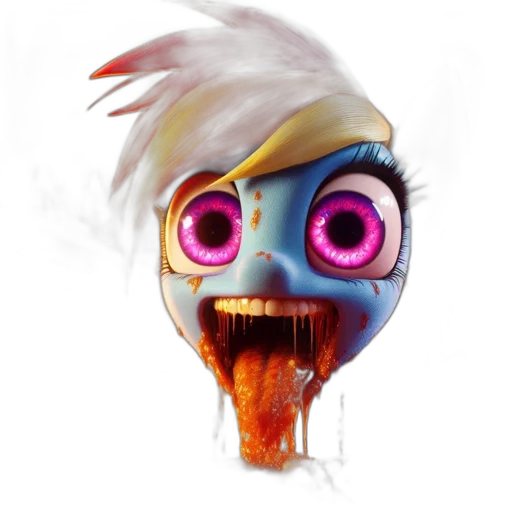 mask, creature, face, concept art, fantasy art, pixel art, 3d render, anthropomorphic transparent PNG cut-out