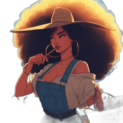 hat, hair, dress, staff, concept art, fantasy art, cartoon, anime transparent PNG cut-out