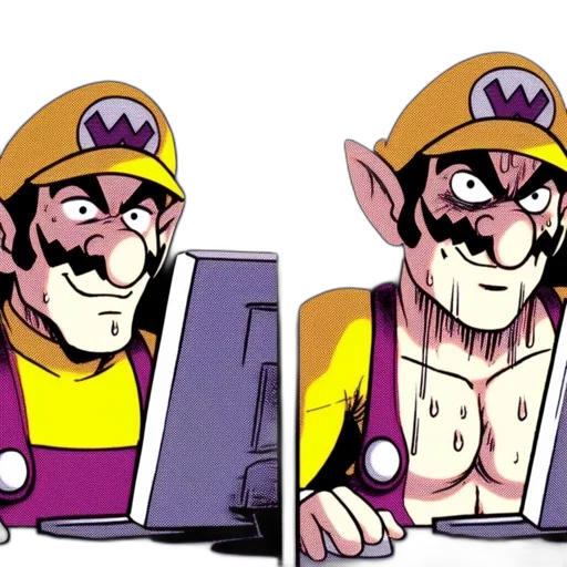 concept art, 3d render, pixel art, comic book art, mario, experiences, contrasting, emotions transparent PNG cut-out