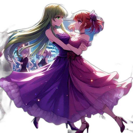 dress, anime, concept art, fantasy art, pixel art, fire, outer space, underwater transparent PNG cut-out