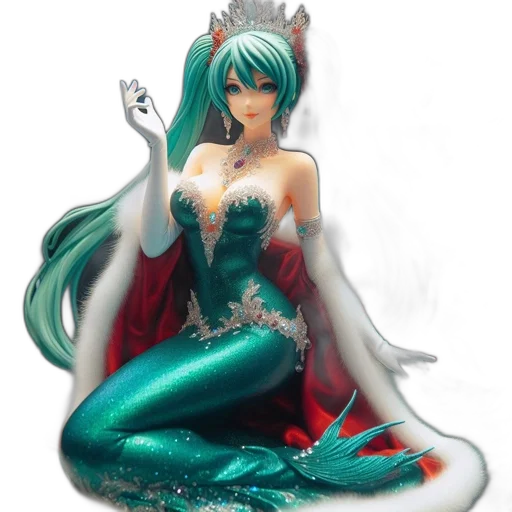 fantasy art, concept art, 3d render, pixel art, underwater, elegant, figure, woman transparent PNG cut-out