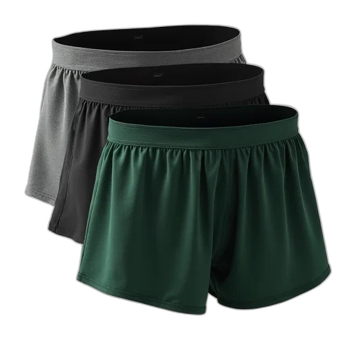 green, pack, shorts, short, sport, grey, black transparent PNG cut-out
