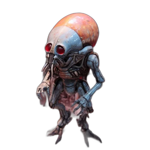 creature, robot, mask, face, concept art, fantasy art, 3d render, pixel art transparent PNG cut-out