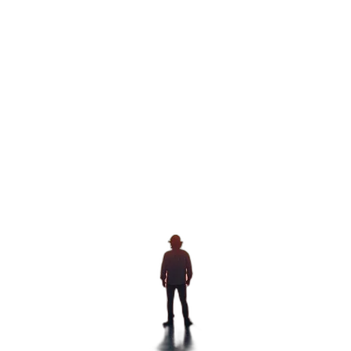robot, jacket, staff, creature transparent PNG cut-out