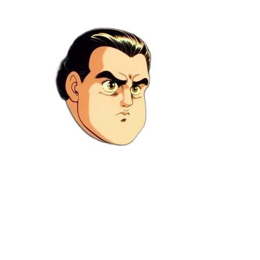 face, staff, jacket, mask, cartoon, comic book art, pixel art, concept art transparent PNG cut-out