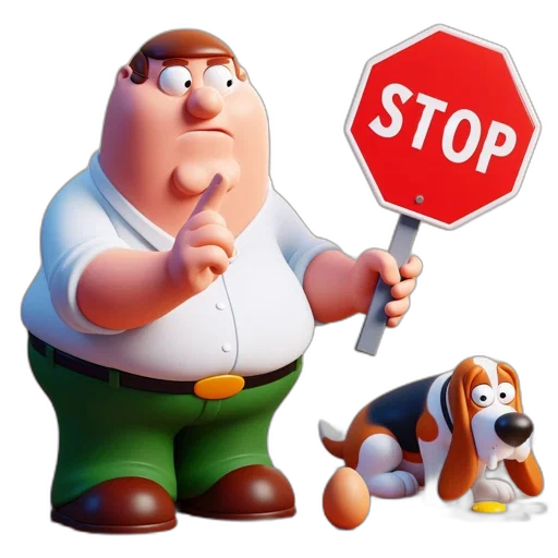 staff, weapon, animated, man, holding, stop, sign, while transparent PNG cut-out