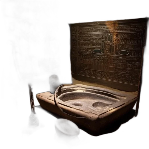furniture, shoes, mask, jewelry, 3d render, concept art, photorealistic, ancient transparent PNG cut-out