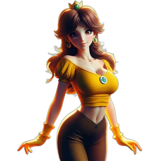 dress, concept art, 3d render, fantasy art, pixel art, golden, regal, princess transparent PNG cut-out