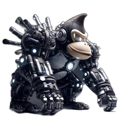 robot, animal, creature, weapon, concept art, 3d render, cyberpunk, fantasy art transparent PNG cut-out