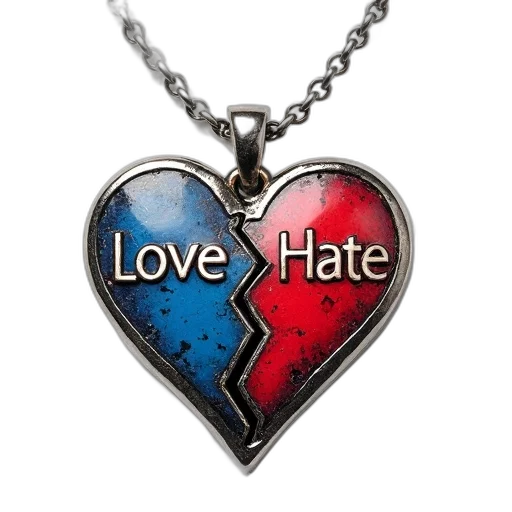jewelry, silver, necklace, heart-shaped, pendant, featuring, colorful, abstract transparent PNG cut-out