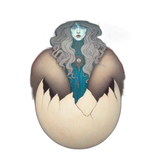 jewelry, fantasy art, concept art, watercolor, pixel art, female, figure, blue transparent PNG cut-out