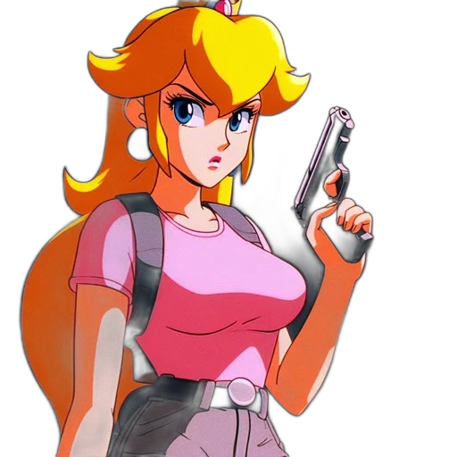 weapon, dress, staff, pixel art, vaporwave, concept art, anime, pastel transparent PNG cut-out