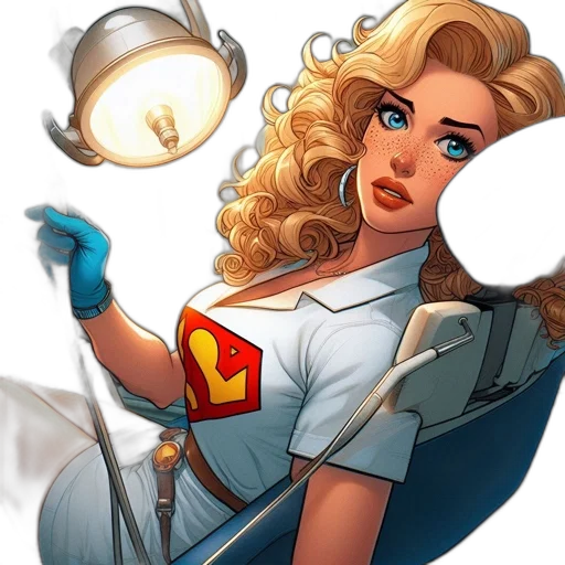 staff, comic book art, concept art, cartoon, fantasy art, woman, long, blond transparent PNG cut-out