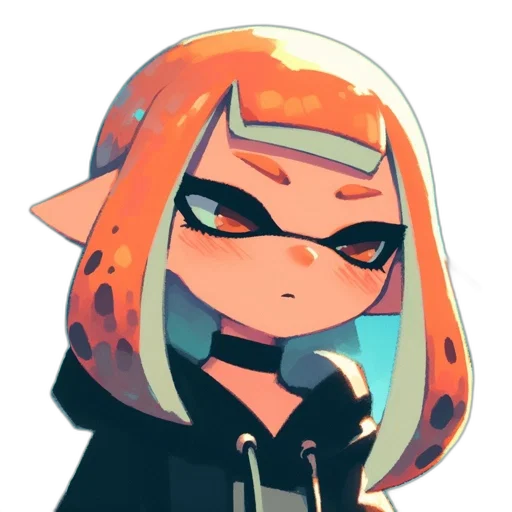 jacket, mask, staff, face, pixel art, concept art, anime, cartoon transparent PNG cut-out