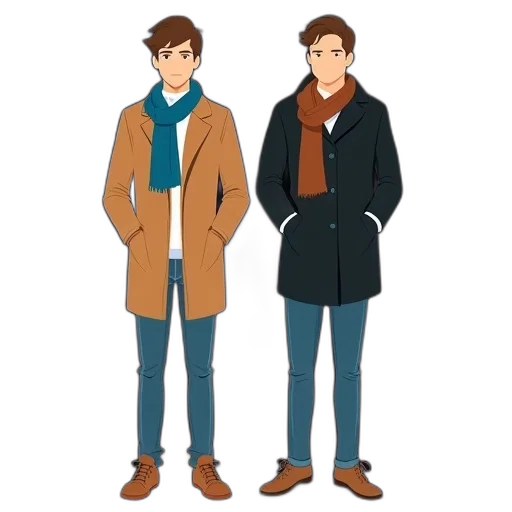 jacket, concept art, cartoon, pixel art, 3d render, earth tones, blue, monochrome transparent PNG cut-out