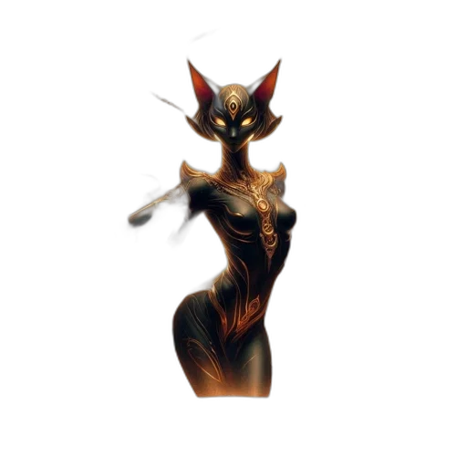 staff, dress, mask, jewelry, concept art, fantasy art, pixel art, 3d render transparent PNG cut-out