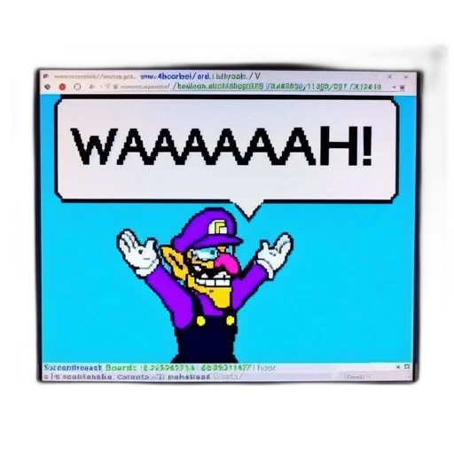 robot, weapon, pixel art, vaporwave, computer, screen, displays, animated transparent PNG cut-out