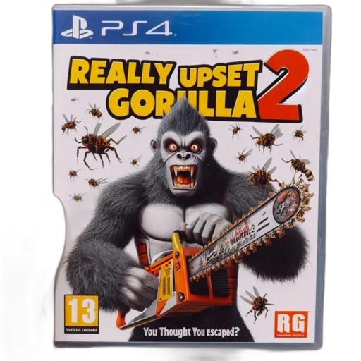 concept art, video, game, case, ps4, featuring, really, upset transparent PNG cut-out