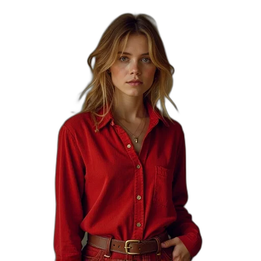 jacket, dress, staff, jewelry, photorealistic, concept art, red, hillbilly transparent PNG cut-out