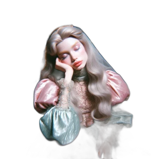 jewelry, hair, crown, staff, 3d render, photorealistic, concept art, oil painting transparent PNG cut-out