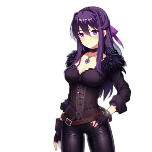 staff, weapon, jacket, dress, anime, pixel art, concept art, fantasy art transparent PNG cut-out
