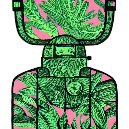 robot, jacket, face, bottle transparent PNG cut-out