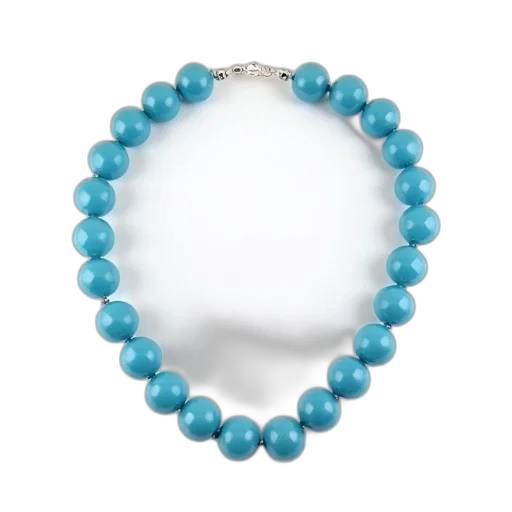 jewelry, blue, pastel, beaded, necklace, silver, clasp, displayed transparent PNG cut-out