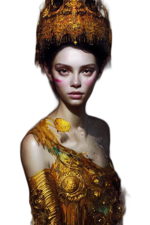 crown, jewelry, face, mask transparent PNG cut-out