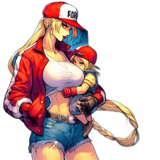 hat, jacket, concept art, pixel art, anime, watercolor, red, colorful transparent PNG cut-out