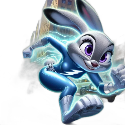 animal, dragon, concept art, fantasy art, 3d render, comic book art, animated, bunny transparent PNG cut-out