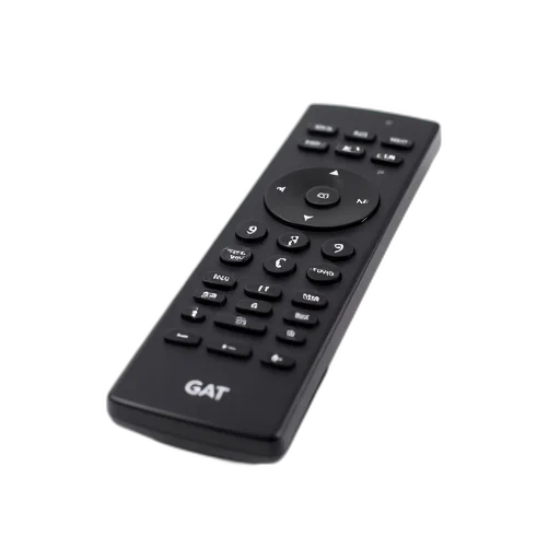 3d render, black, remote, control, circular, navigation, pad, center transparent PNG cut-out