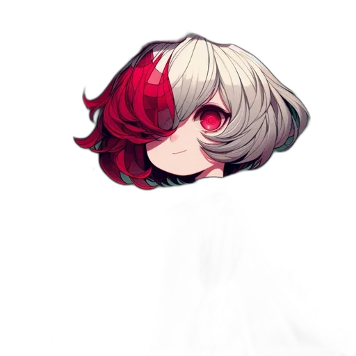 flower, mask, face, crown, pixel art, anime, concept art, fantasy art transparent PNG cut-out